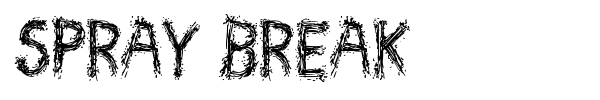 Spray Break font preview